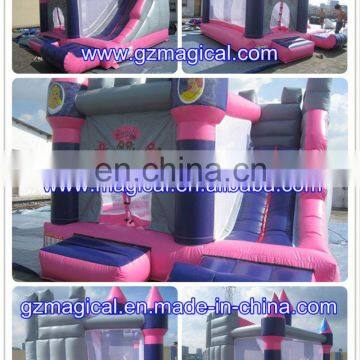 princess inflatable jumping bouncer with slide