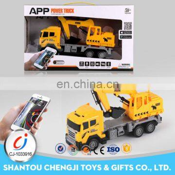 Newest rc construction toy trucks excavator App rc truck trailer mini rc truck