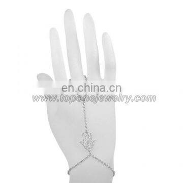 Fashionable hamsa stainless steel butterfly chain slave bracelet jewelry