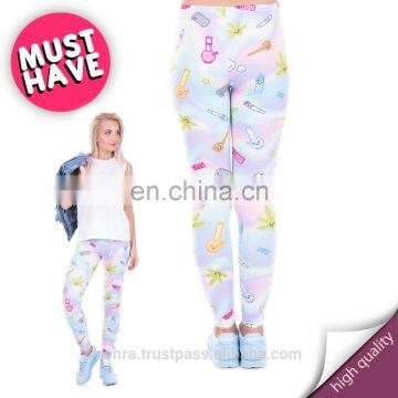 Holo fun weed gym yoga wholesale jogging tights print workout ladies cheap pattern pants fitness 3d hot leggings for women