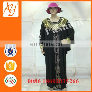 Brand Custom hot drilling butterfly style abaya for Muslim Women