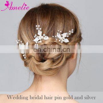 Amelie Handmade Wedding Hair Accessories Freshwater Pearl Bridal Hair Pins Bridesmaid Fashion Bobby Pins Favors photo-5