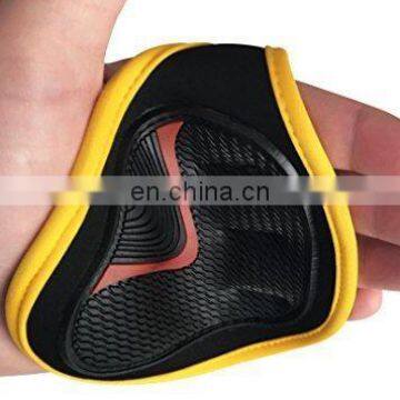 Grip Weight Lifting Pads Gloves Fingerless Support Gym Workout Fitness Training
