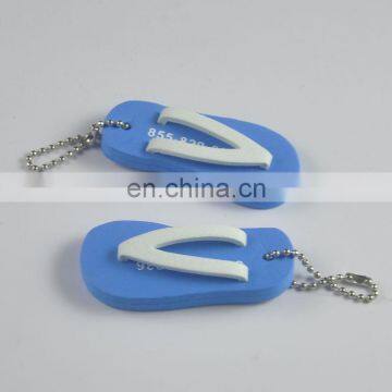 China Manufacture eva foam slipper keychains , eva keychain