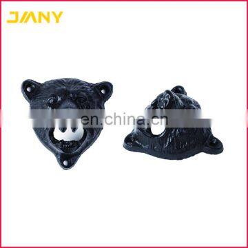 Custom Vintage Cast Iron Wall Mounted Grizzly Bear Teeth Bite Bottle Opener photo-6