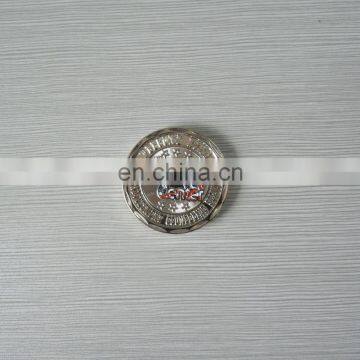 silver plated embossed logo personalized design metal coin for events