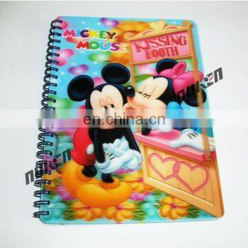 New Coming Low Price Hot Sale 3D Lenticular diary notebook Manufacturer In China