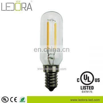 Newest 2200kK-5000K led filament lamp, 360 degree dimmable base E14 B15 tubular led filament bulb