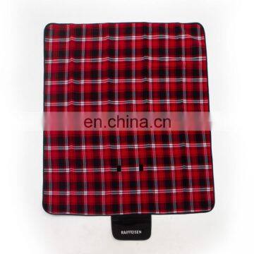 Custom Print Picnic Blanket Fleece Picnic Blanket Leather Strap For Convenient photo-5