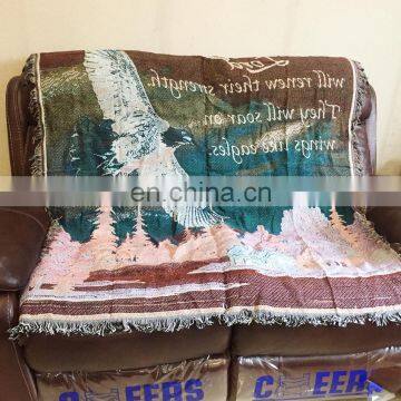 RAWHOUSE Woven Throw Tapestry Wall Hanging Sofa Cover Blanket With Fringe Jacquard Woven Blankets photo-6