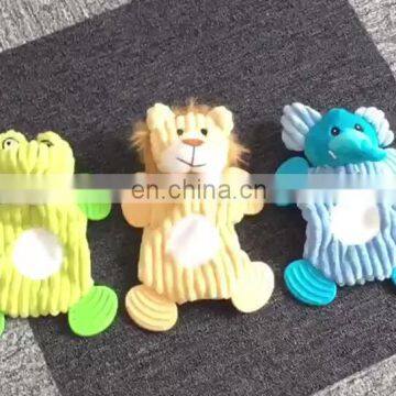 Wholesale Eco Friendly Custom Squeaker Private Label Designer Pack Set Small Stuffed Pet Dog Plush And TPR Toy