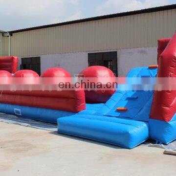 Red Inflatable Big Baller Wipeout Obstacle Course Games Leaps n Bounds Playground Carnival Game Jump Balls photo-2