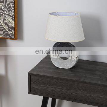 Bulk Wholesale European Vintage Grey Desk Lights Custom Ceramic Fancy Table Lamp for Hotel photo-5