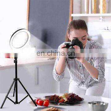 Customed Logo Wholesale 10 Inch Live Video Shoot Broadcast Photograph Beauty Led Selfie Ring Light With Tripod photo-6