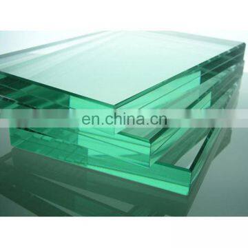 safe ultra clear factory price transparent tempered PVB laminated glass