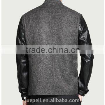 OEM 2015 New Arrival European Style Leather Jacket for Men photo-2