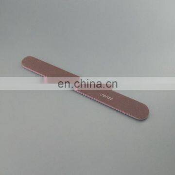 Professional Round Abrasive Wooden Custom Printed 80 100 150 180 240 Grit Finger Nail File Japan With Logo photo-2