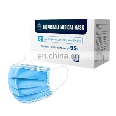 Factory Wholesale Face Mask Medical Disposable Mask Earloop