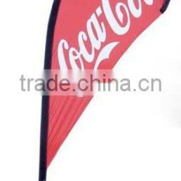 Promotional wind flying feather flag,beach flag banner