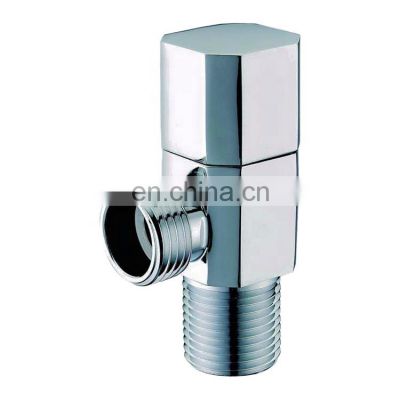 Bathroom Chrome plated and polished Triangle toilet angle valve stop cock for water heater