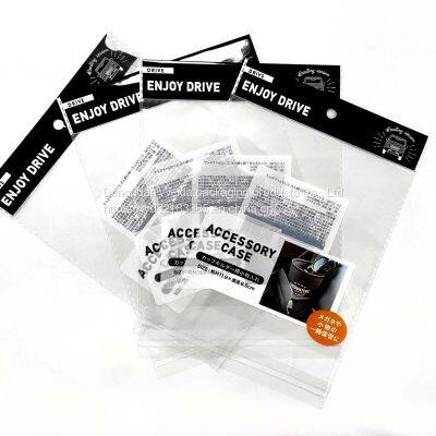 Pearl film card head bag plastic packaging bag business card Earrings OPP self-adhesive printing bag