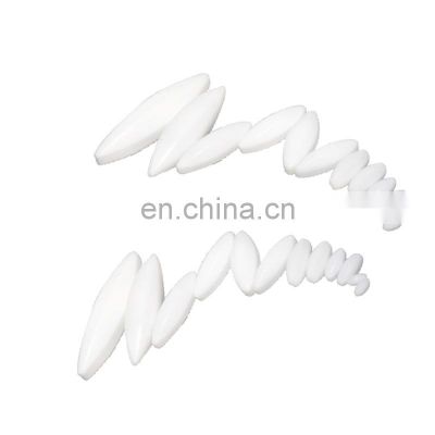 Laboratory PTFE Magnetic Stirrer Mixer Stir Bars with pivot ring White Color