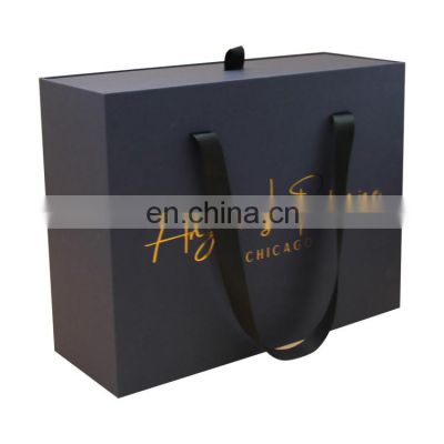 custom logo boutique hair accessory extensions packaging drawer paper gift boxes for woman