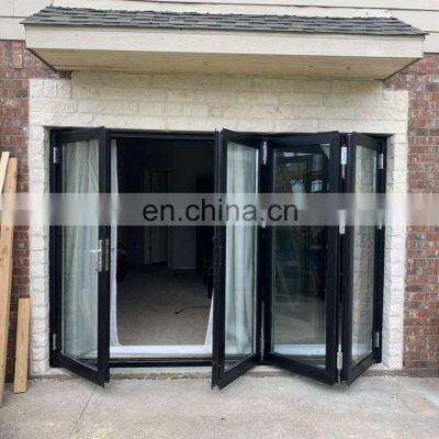 New Design Cheap Aluminum Double Glass Folding Door