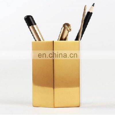 gold plated cut pen holder