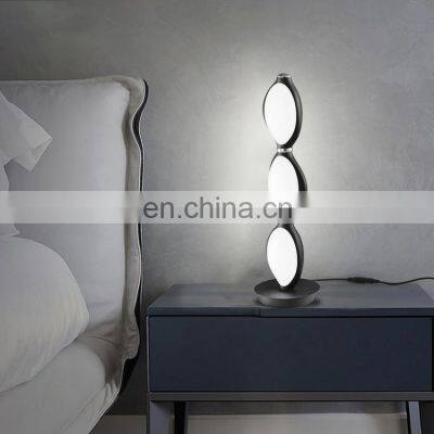 HUAYI Modern Style Bedroom Office Decoration Iron Aluminum LED Table Lamp