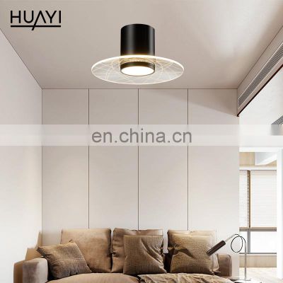 HUAYI Good Quality Cloakroom Indoor Aluminum Acrylic Modern LED Ceiling Lamps