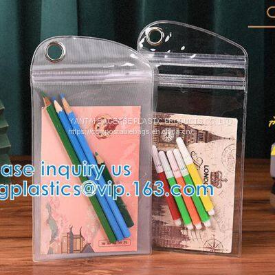 Clothes Storage Bag, Makeup Organizer With Reinforced Handle, Vinyl Storage Bags, Dual Zippers, Moving Totes photo-3