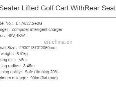 Electric Golf Cart With Lithium Battery Better Than ICON photo-5