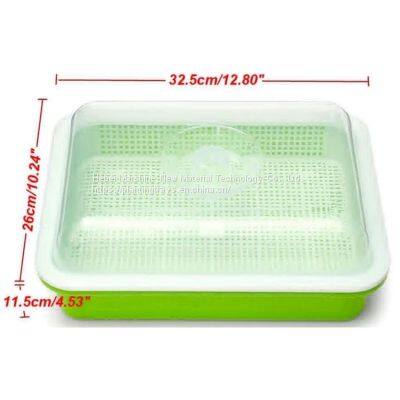 Sprout Growing Trays Plastic Plant Trays Wholesale Microgreen Sprouting Trays Planting Flat Trays photo-3