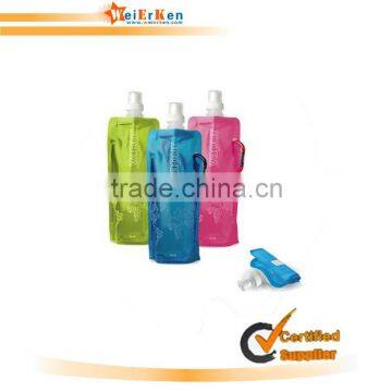 Plastic Foldable distilled reusable Sport water bottle and bottled water