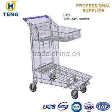 Metal l push cart Cargo Tallying Cart