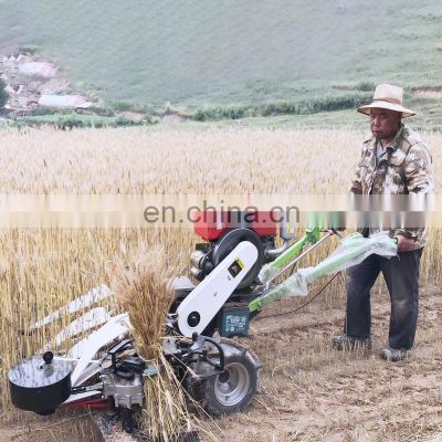 farm use paddy rice cutting machine wheat cutter and binder mini rice reaper