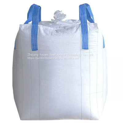 China 1000kgs fibc Ventilated Jumbo FIBC Bulk Bag bulk firewood mesh breathable Fabric with green mesh bag for timber wood