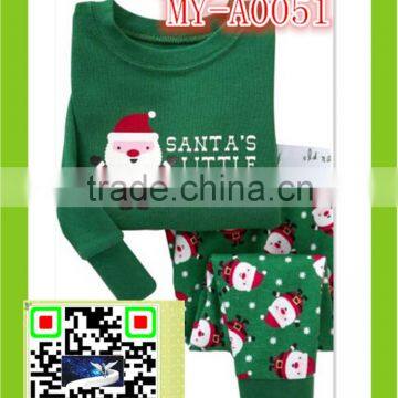 Christmas pajamas present Santa's little helper clothing set MY-A0051