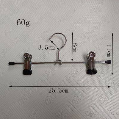 Amozon Customized Adjustable Chrome Metal Clip Pants Dress Underwear Lingerie Rubber Coated Hanger photo-4