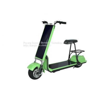 350W-400W Outdoor Solar Scooter Electric Motor scooter powered by solar  With Solar Panel