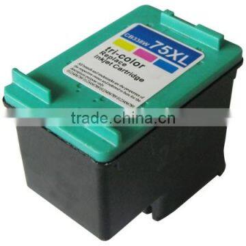 Factory Sale Black and Color Compatible Inkjet Cartridge 75XL