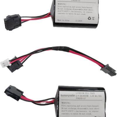 Visonic Powermax Bell Box Battery For MCS-740 Pack of 2 (2pcs 7Ah PACKS) for Visonic Siren MCS-740 SR-740 PG2 PowerMax Bell (ER18505M, 3.6V&7AH Cells)