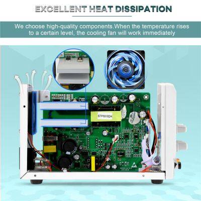 DC Power Supply Adjustable 0-30V 0-10A 4-Digital High Precision DC Power Supply Regulated for Lab Teaching, DIY and Electronic Repair photo-4