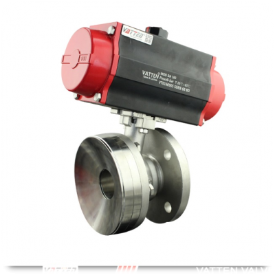 Compact Pneumatic Tank Bottom Valve With 105° Angled Valve Stem for Tight Spaces