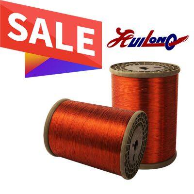 Precio de fábrica IEC60317 para alambre magnético certificado UL con aislamiento esmaltado, alambre redondo de aluminio, conductor sólido de 600V en forma plana