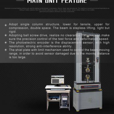 Computer Control Electronic Universal Testing Machine HST WDW-10E 10KN 20KN Single Column Double Space Class 0.5 photo-4