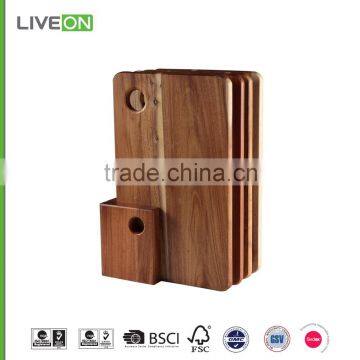 Professional wood board with bowl made in China