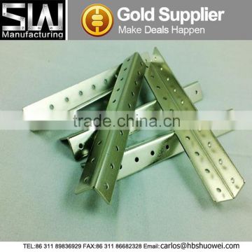 Dipped Galvanized punched equal steel angle for light steel