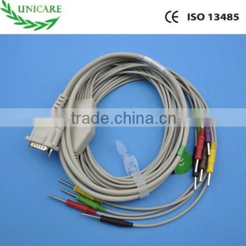 10 lead ecg cable, schiller ecg cable